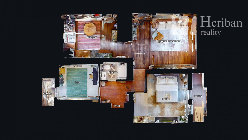 3-izb.tehl.byt s balkónom a logiou, 74m2, Jiskrova ul, Staré Mesto