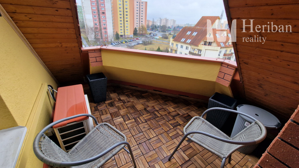 3-izb.byt s terasou, rekonštr. a zariadený, Klimkovičova ul, časť KVP