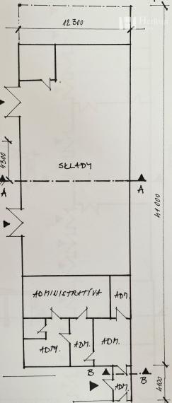 Admin.budovy + sklady, 65 ár.pozemok, k.ú. Mokrance/Moldava nad Bodvou