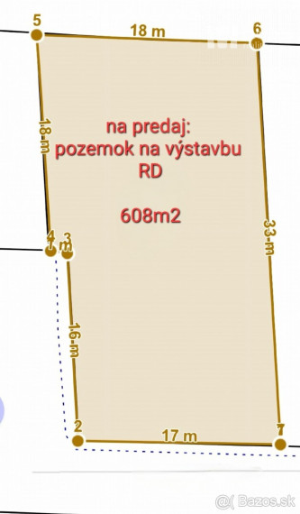 6 ár.pozemok na výstavbu RD, obec Kysak, Košice-okolie