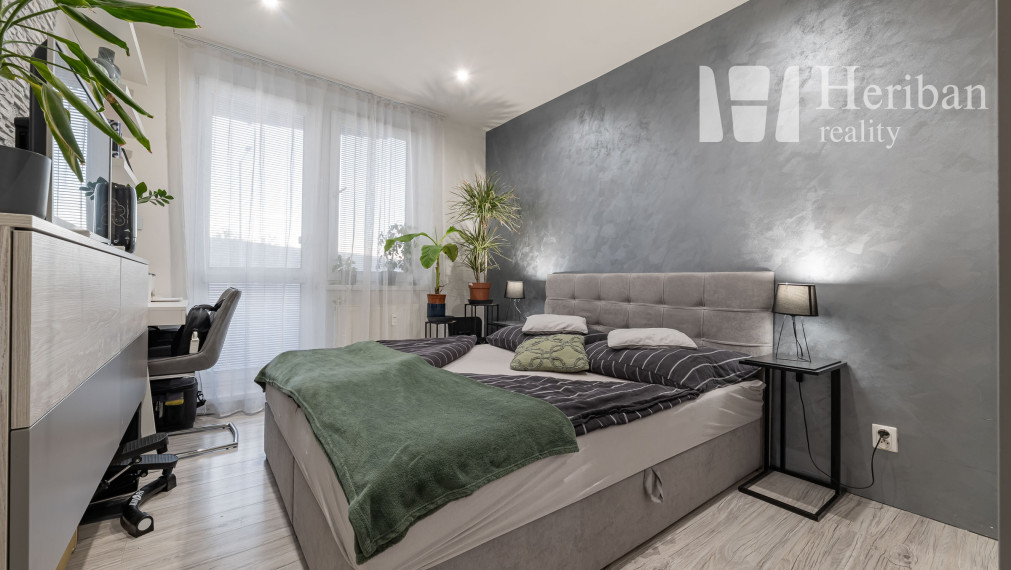 1,5-izb.byt s 7m balkónom, zariadený,Klimkovičova ul, KE-KVP