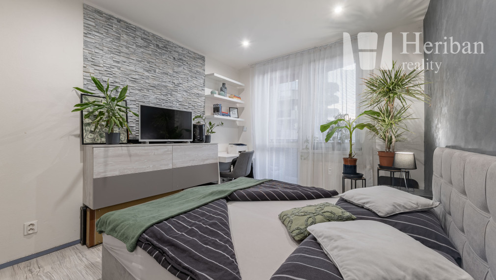 1,5-izb.byt s 7m balkónom, zariadený,Klimkovičova ul, KE-KVP