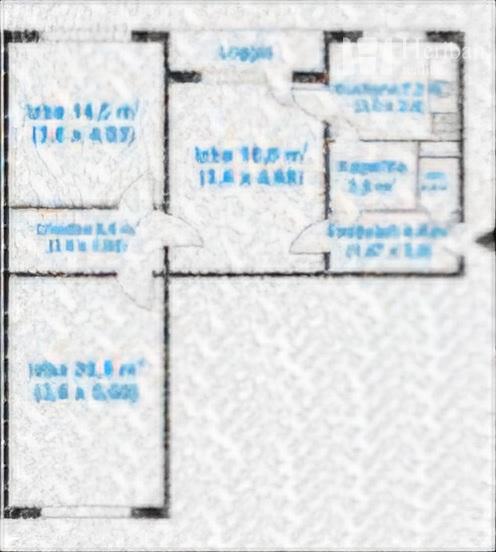 3-izb.byt s logiou, 73m2, 7.p, Južná trieda, KE-časť JUH