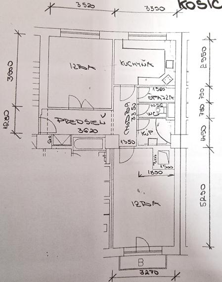 2izb.tehl.byt s balkónom, komplet.rek, Obrancov Mieru, Sever