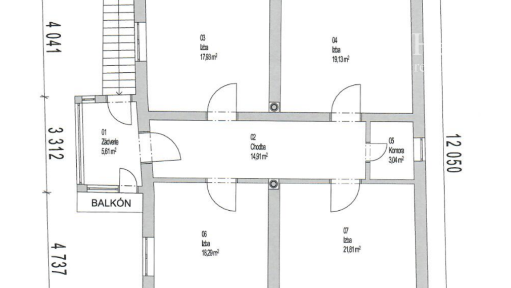 4 izb.rodinný dom s 8,3 ár.pozemkom, obec Vyšná Hutka