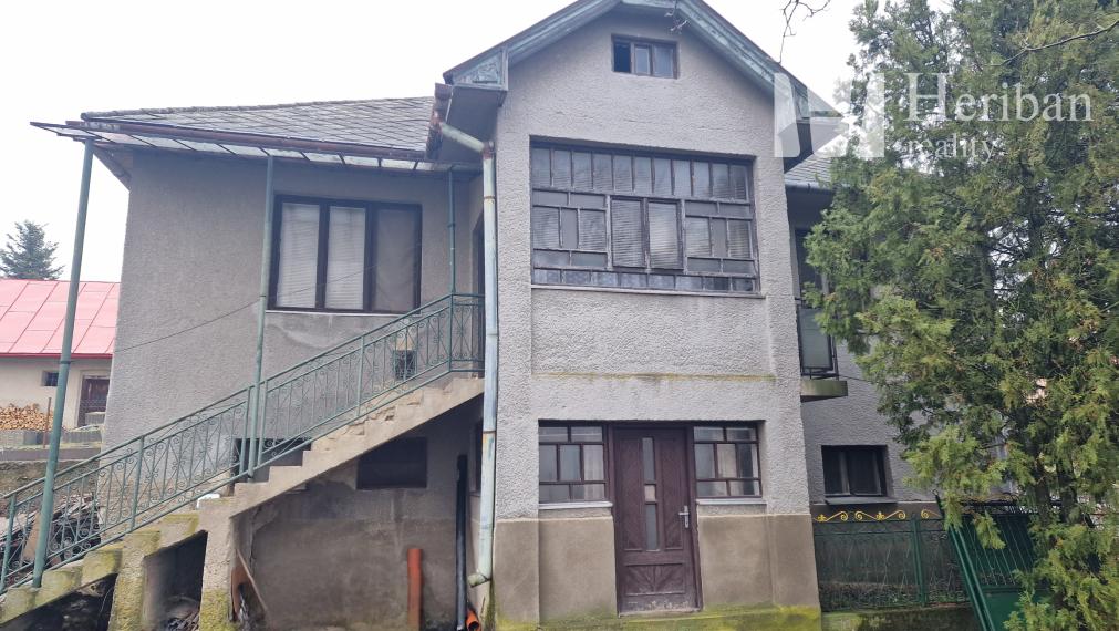 4 izb.rodinný dom s 8,3 ár.pozemkom, obec Vyšná Hutka