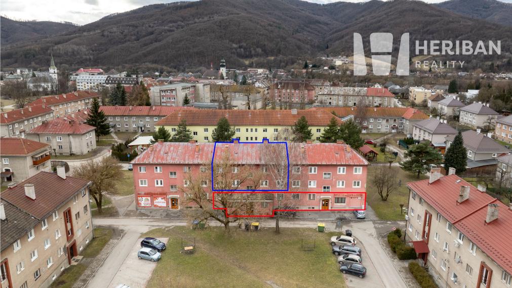 2 izb.tehlový byt, 59m2, ul. 1.Mája, Revúca