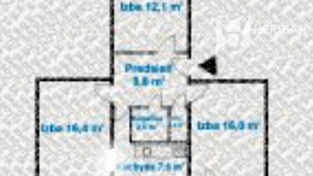3-izb.byt s logiou, 3.p/7, 68m2, Pražská ul, Západ-Terasa