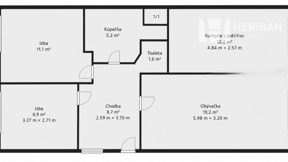 3-izb.byt s 6mlogiou,zariadený, nová komplet rek, Jaltská ul