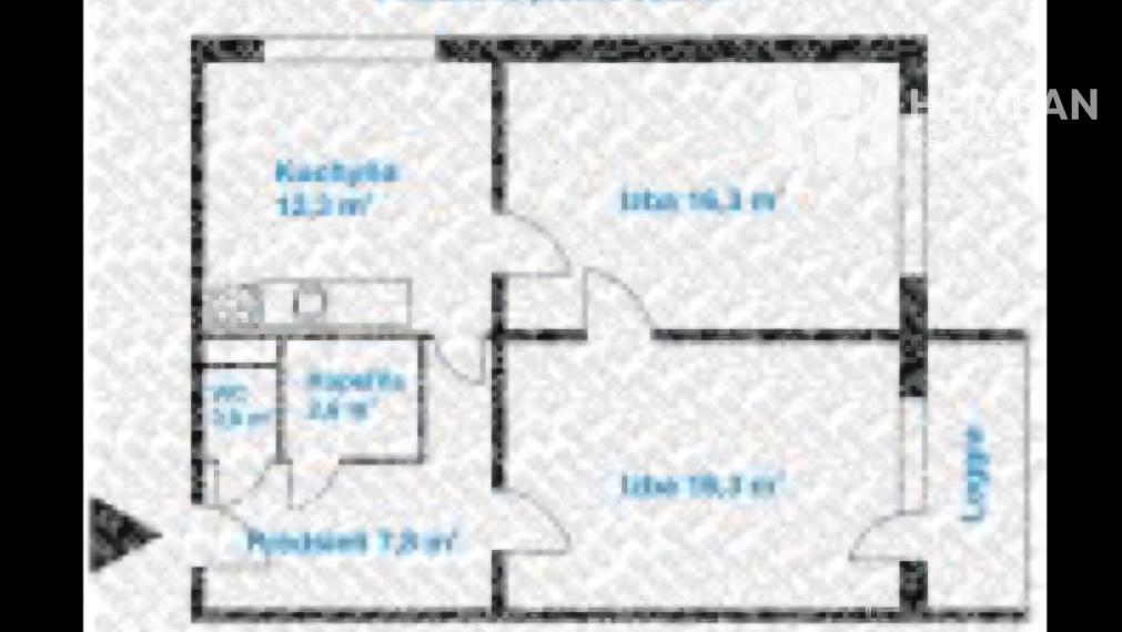 2izb.byt logiou, 58m2, rekonštr, Kurská ul, Furča