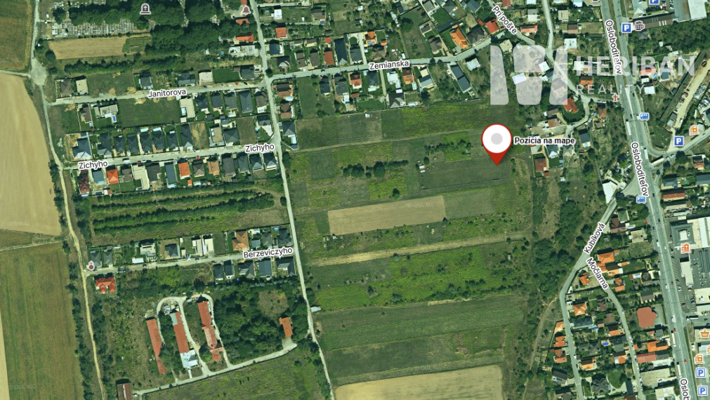 6,3á rovinatý pozemok na výstavbu RD, Košice- Barca