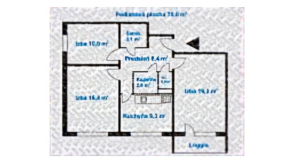 3-izb.byt s logiou, 70m2, 8.p/10, Orgovánová ul,Západ-Terasa