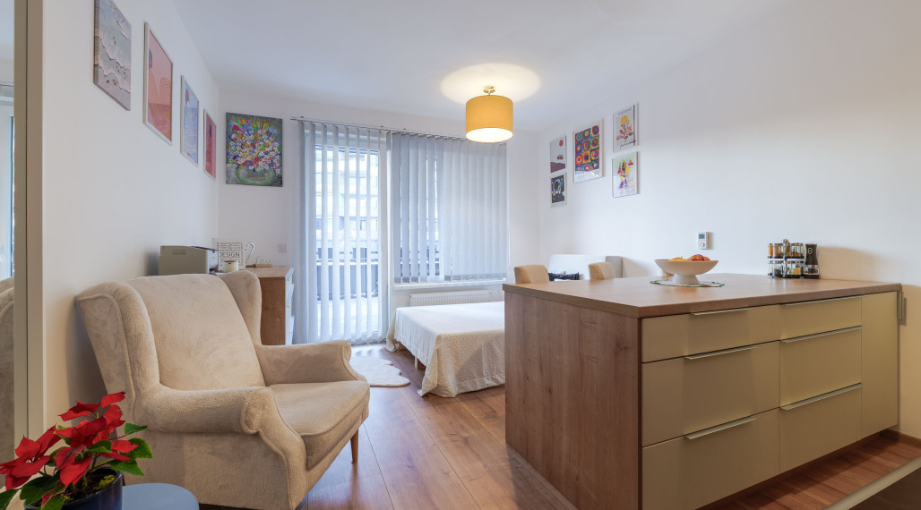 1 izb.byt s 15m2 terasou+park.miesto, Rezidencia pri radnici