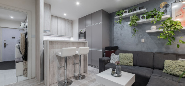 1,5-izb.byt s 7m balkónom, zariadený,Klimkovičova ul, KE-KVP