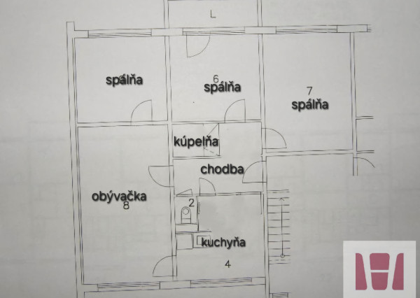 4zb.byt s logiou, 81m2, Sokolovská ul, Západ-Terasa