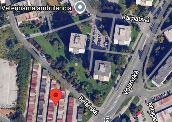 Na predaj murovaná garáž, Vojenská-Karpatská ul, Staré Mesto-Kuzmánka