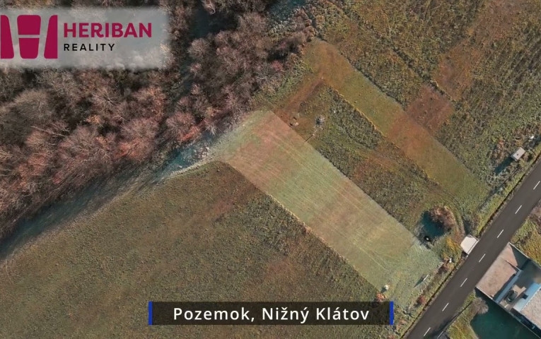 Predaj pozemku na výstavbu RD, Nižný Klátov